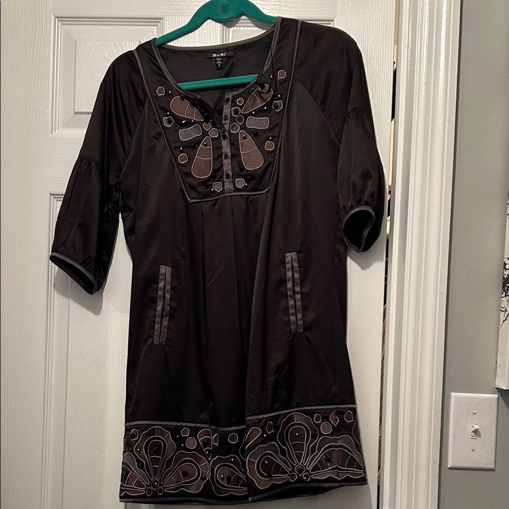 Miss Me Black Mini Dress Sz S